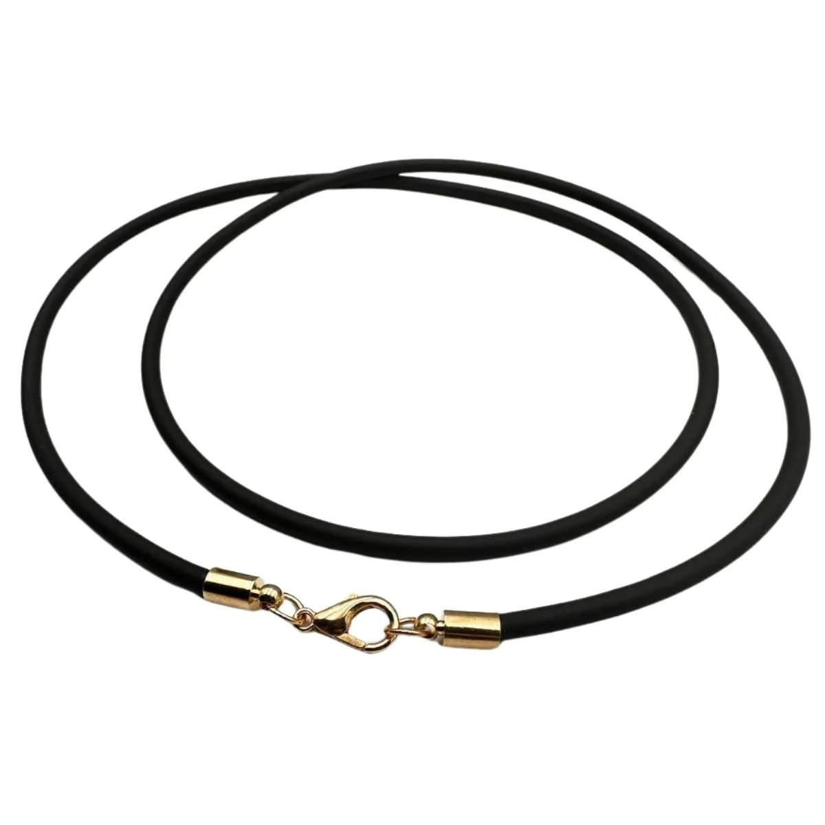 Rubber cord or caoutchouc necklace for pendant