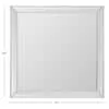 SAFAVIEH Presea 36 in. W x 36 in. H Iron Square Modern Silver Wall Mirror - open_box