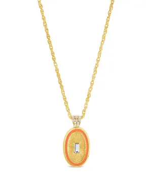 Sanaa CZ & Enamel Pendant Necklace