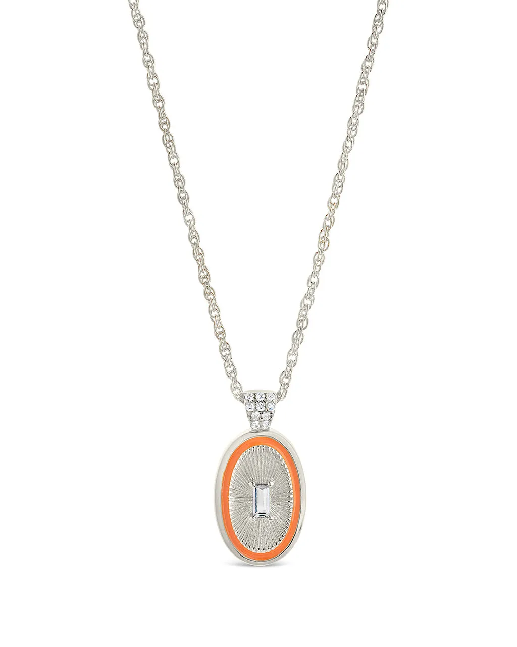Sanaa CZ & Enamel Pendant Necklace