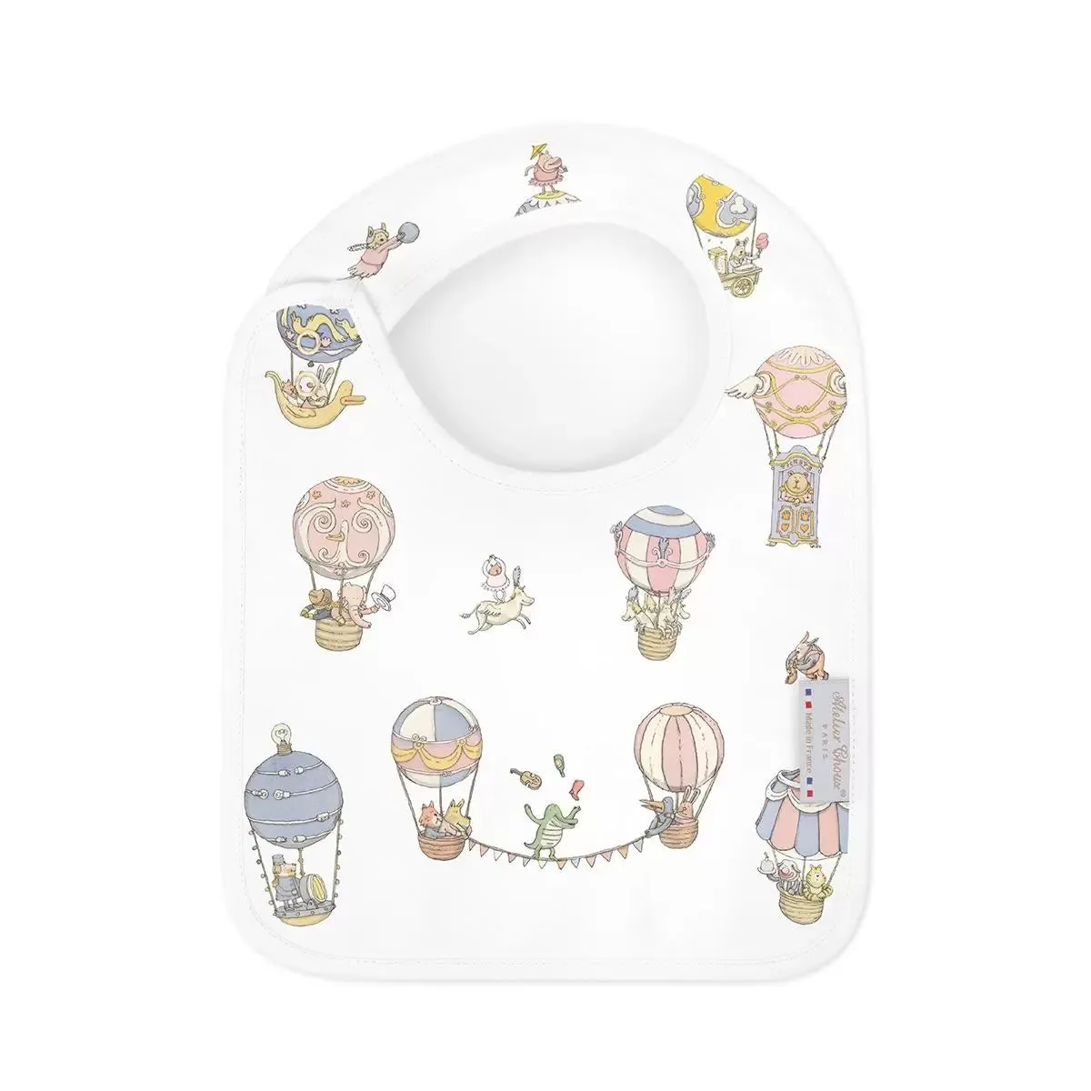 Satin Pastel Circus Bib By Atelier Choux