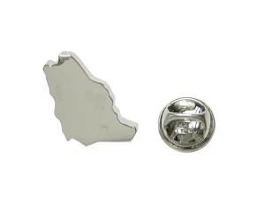 Saudi Arabia Map Shape and Flag Design Lapel Pin