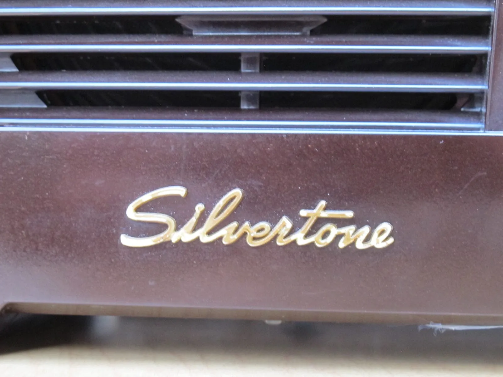 Sears Silvertone Brown Bakelite Radio from the 1950's