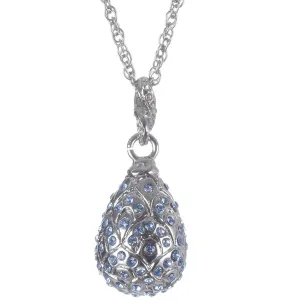 Silver Egg Pendant Necklace
