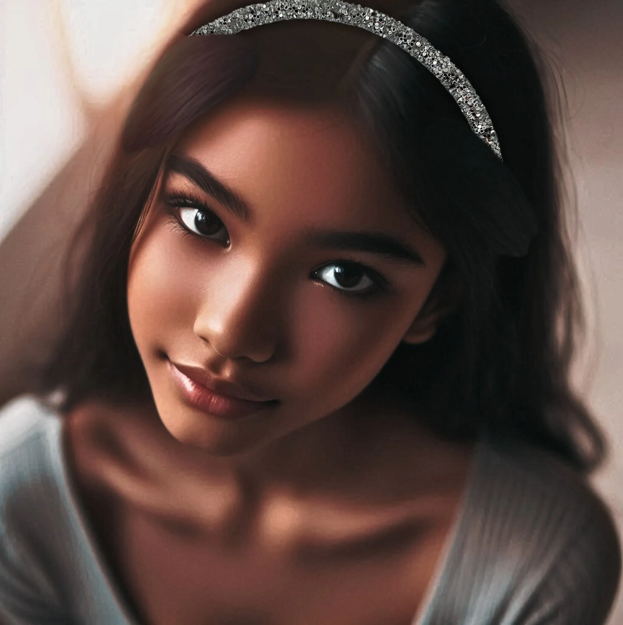 Silver | Glitter Headband