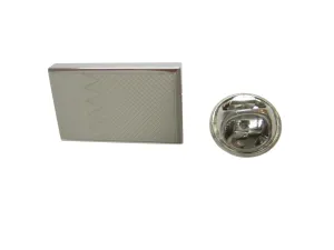 Silver Toned Etched Bahrain Flag Lapel Pin