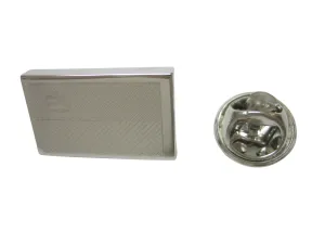 Silver Toned Etched Liechtenstein Flag Lapel Pin