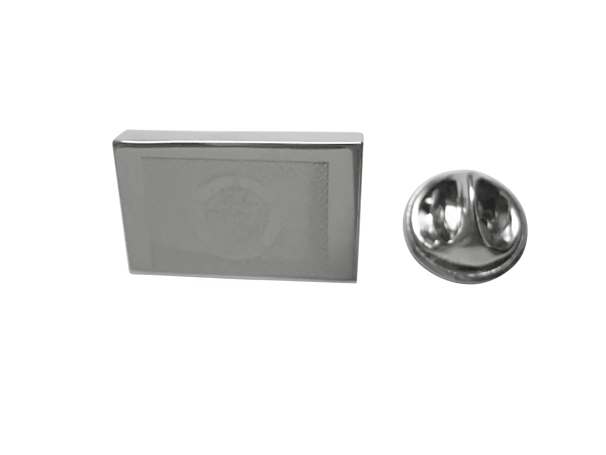 Silver Toned Etched Minnesota State Flag Lapel Pin