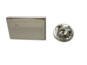 Silver Toned Etched Slovenia Flag Lapel Pin