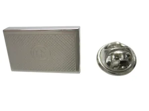 Silver Toned Etched Tunisia Flag Lapel Pin