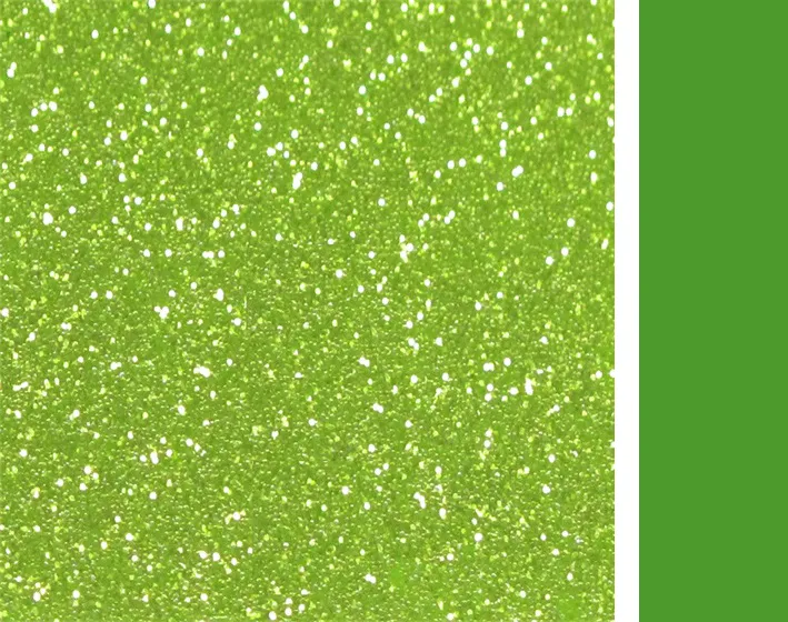 Single Sided Glitter - Lime Green