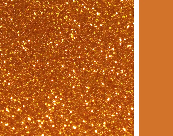 Single Sided Glitter - Orange