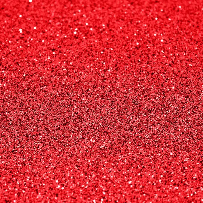 Single Sided Glitter - Red