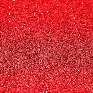 Single Sided Glitter - Red