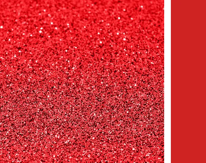 Single Sided Glitter - Red
