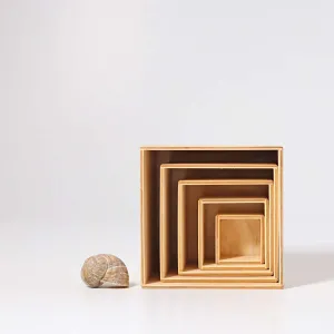 Small Stacking Boxes, Natural - Grimm's Wooden Toys