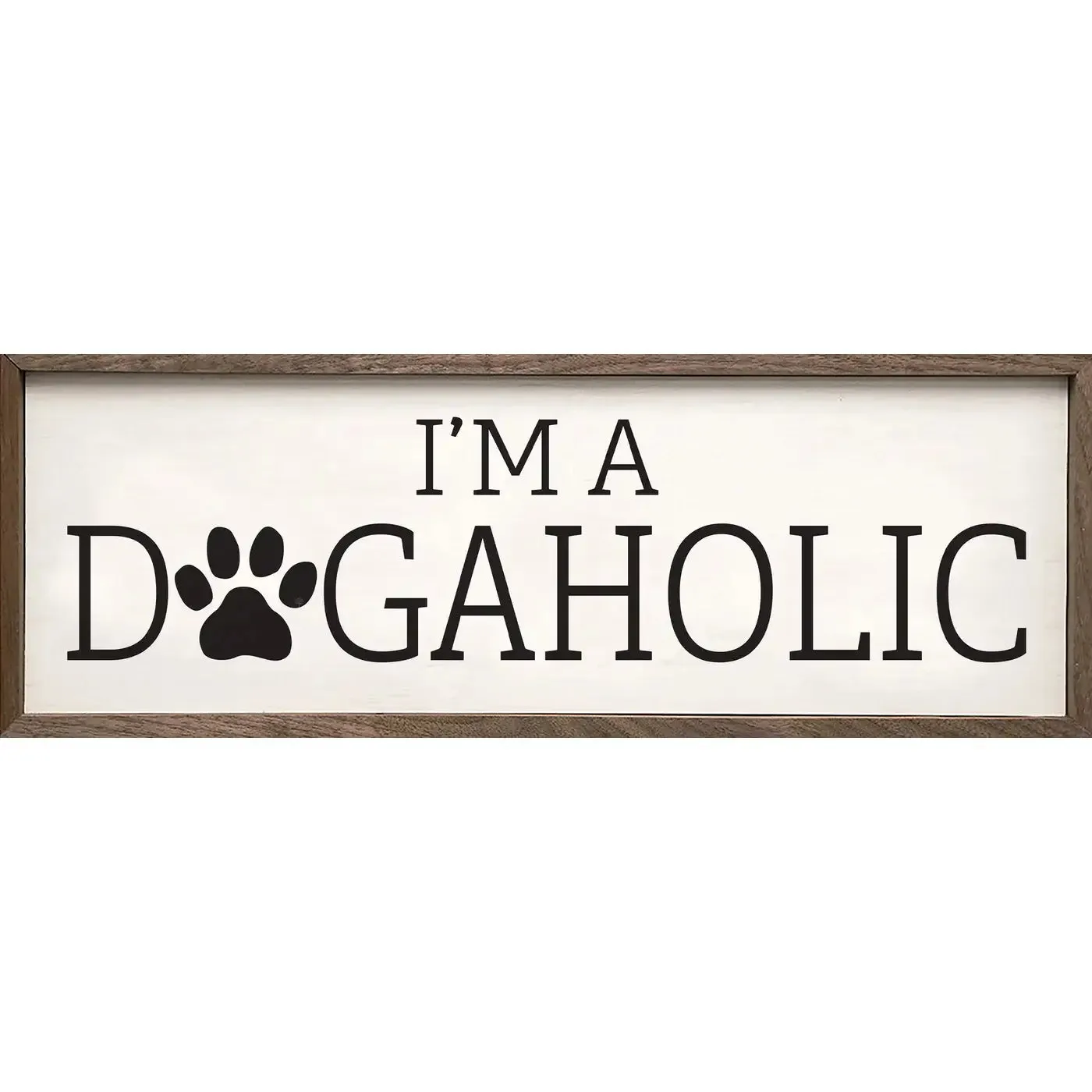 SP | Dogaholic - Wood Decor Sign