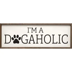 SP | Dogaholic - Wood Decor Sign