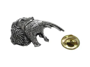 Spaniel Dog with Pheasant Lapel Pin
