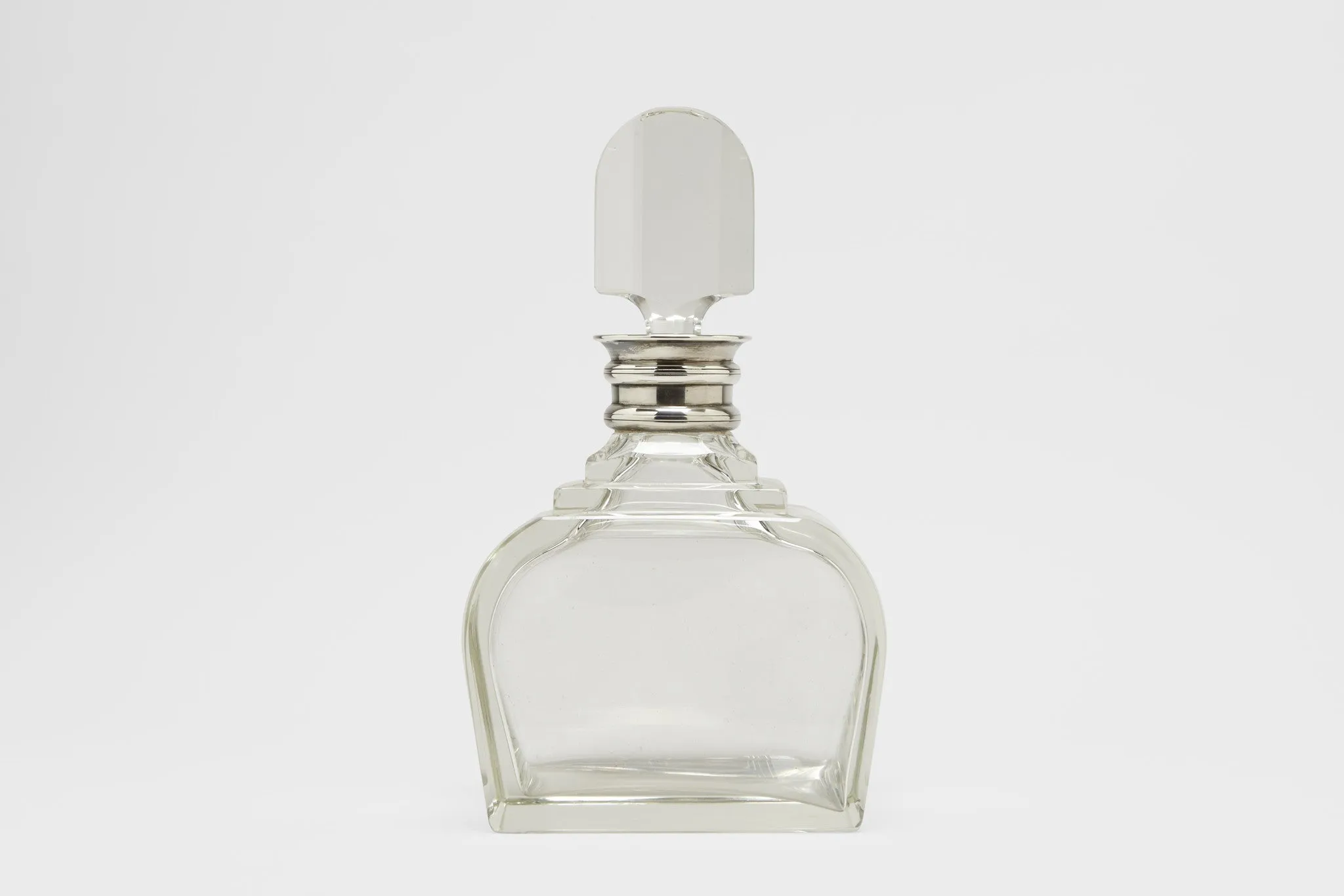 Sterling Silver & Crystal Art Deco Decanter