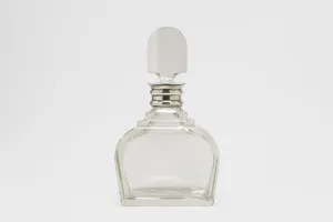 Sterling Silver & Crystal Art Deco Decanter
