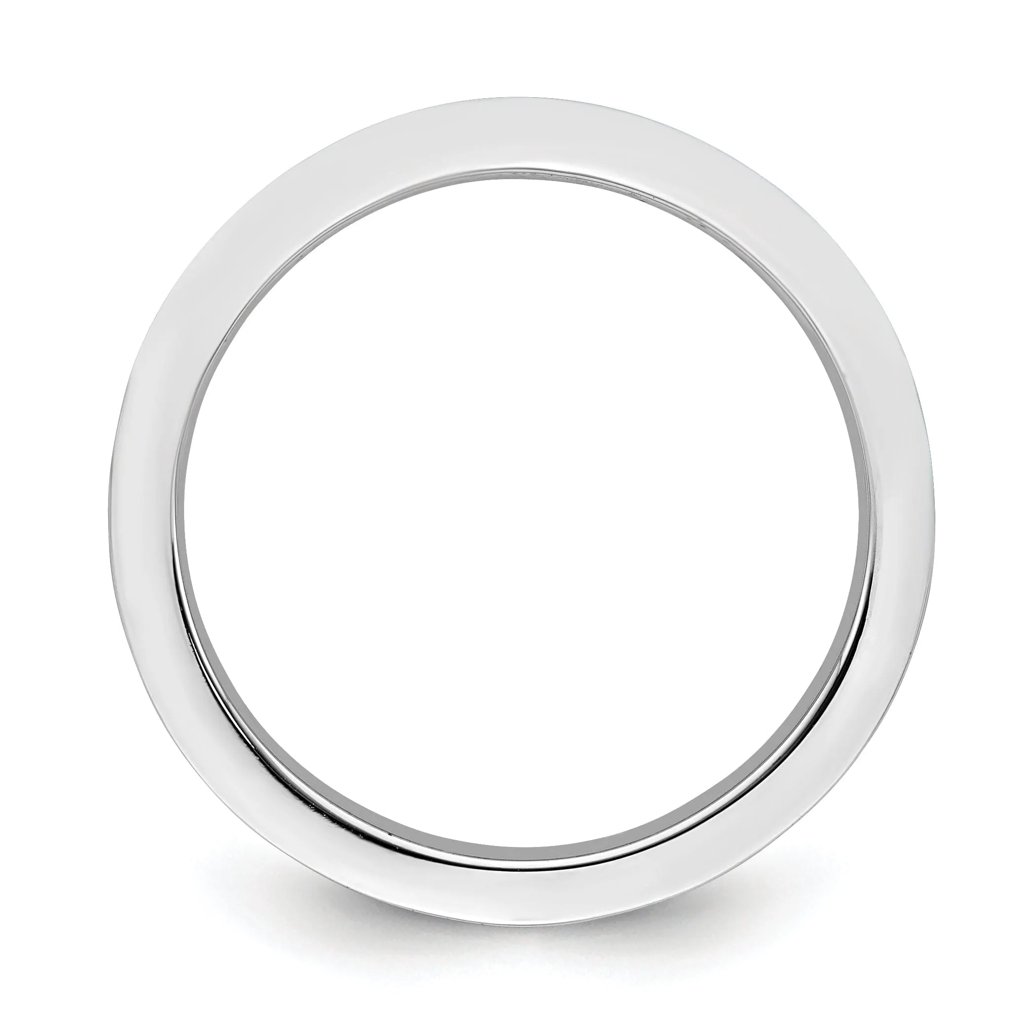 Sterling Silver Black Enameled 2.25MM Ring