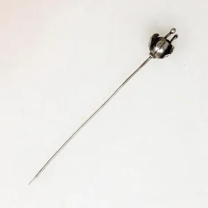 Sterling Silver Flower Bud Stick Pin