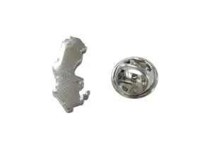 Sweden Map Shape Lapel Pin