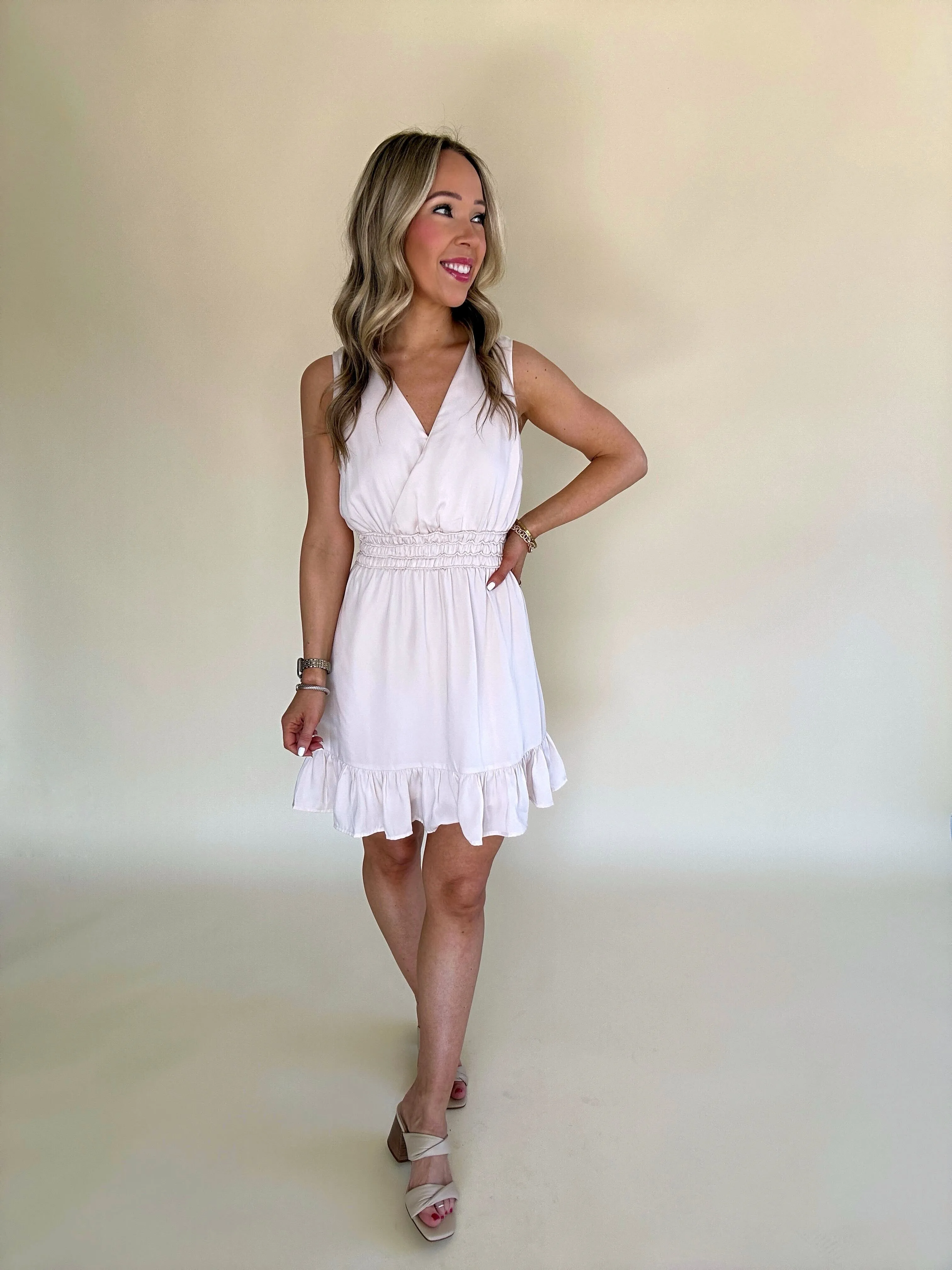 Sweet Edge Satin Dress