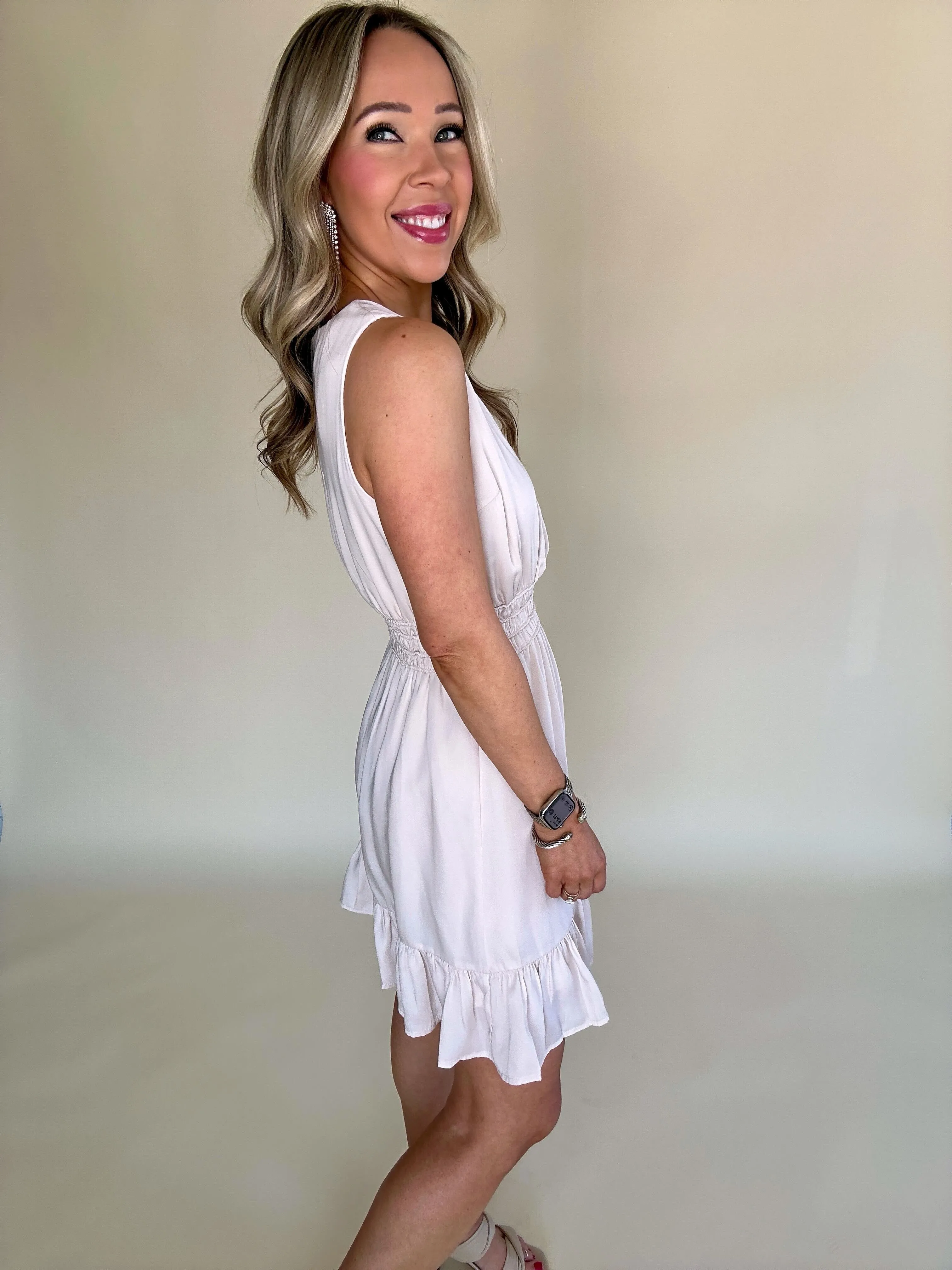 Sweet Edge Satin Dress