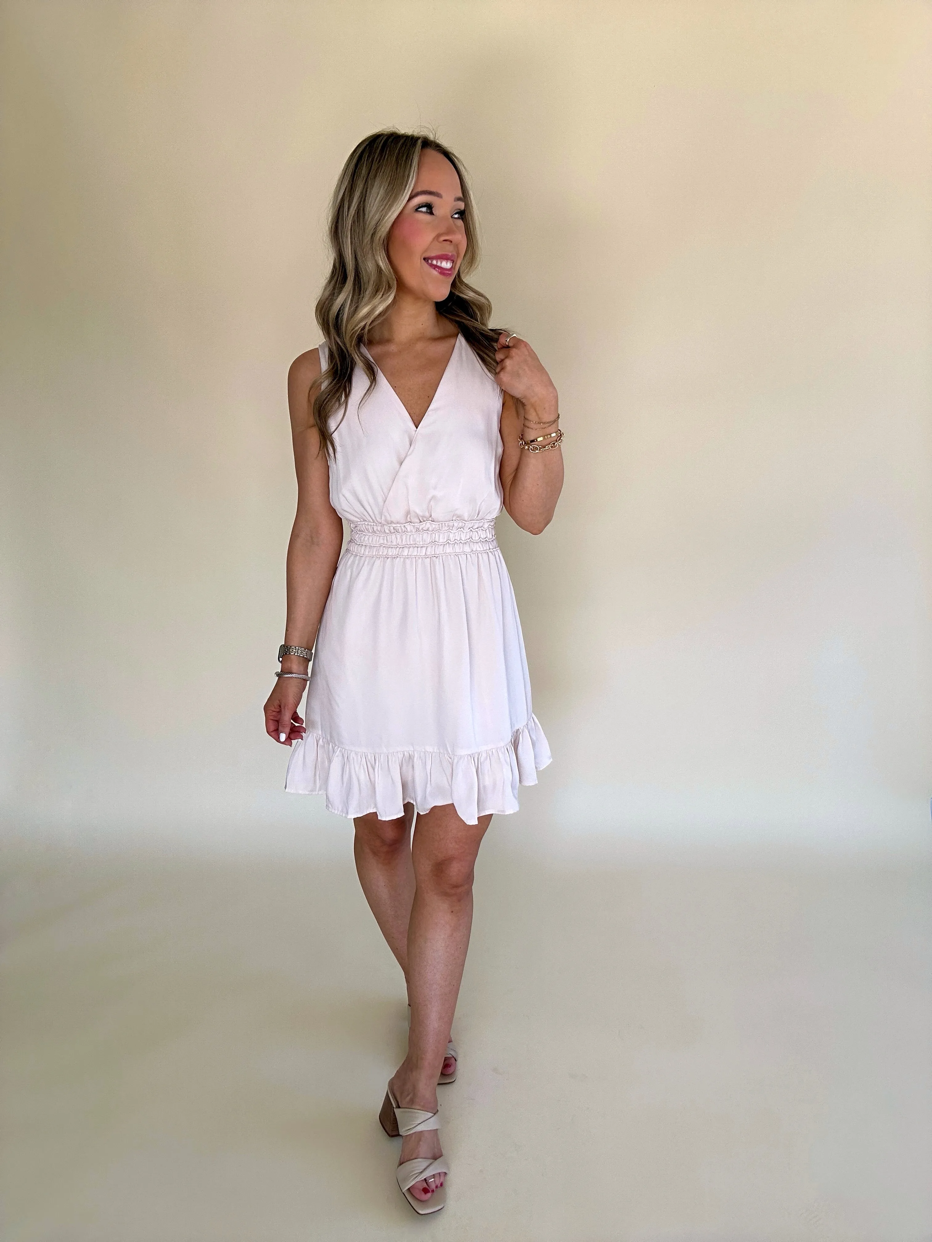 Sweet Edge Satin Dress