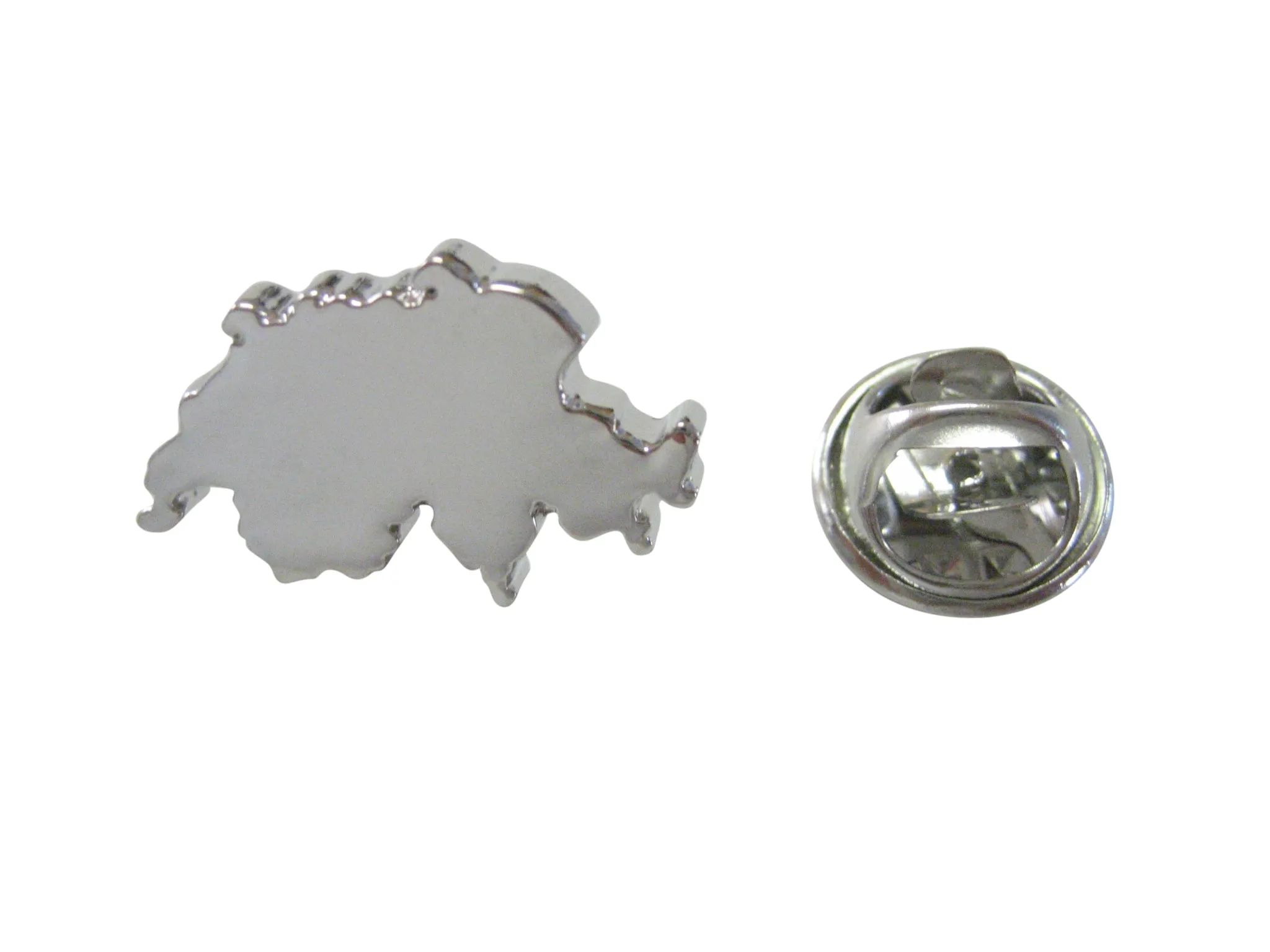 Switzerland Map Shape Lapel Pin