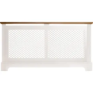 Tema Georgian Rad Cab 2 Tone White & Oak Large