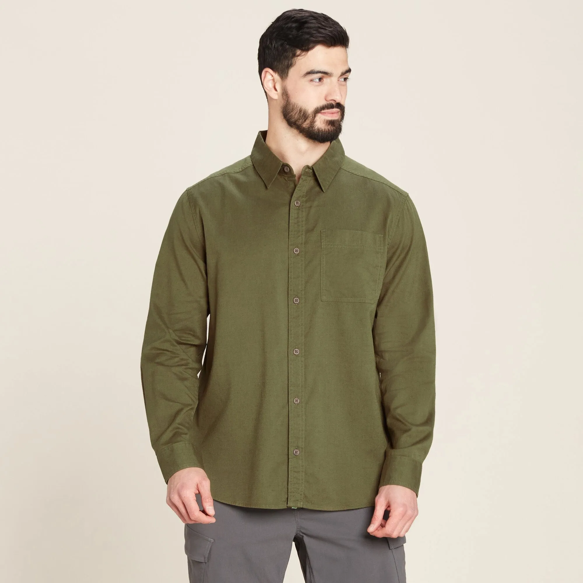 Tharu Long Sleeve Shirt - Evergreen
