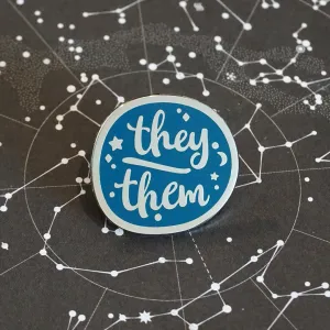 They/Them (Silver) | Enamel Pin