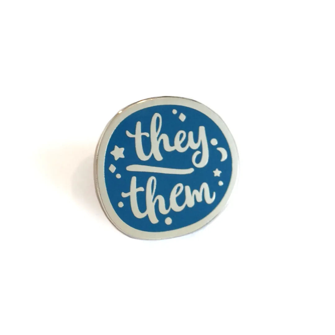 They/Them (Silver) | Enamel Pin