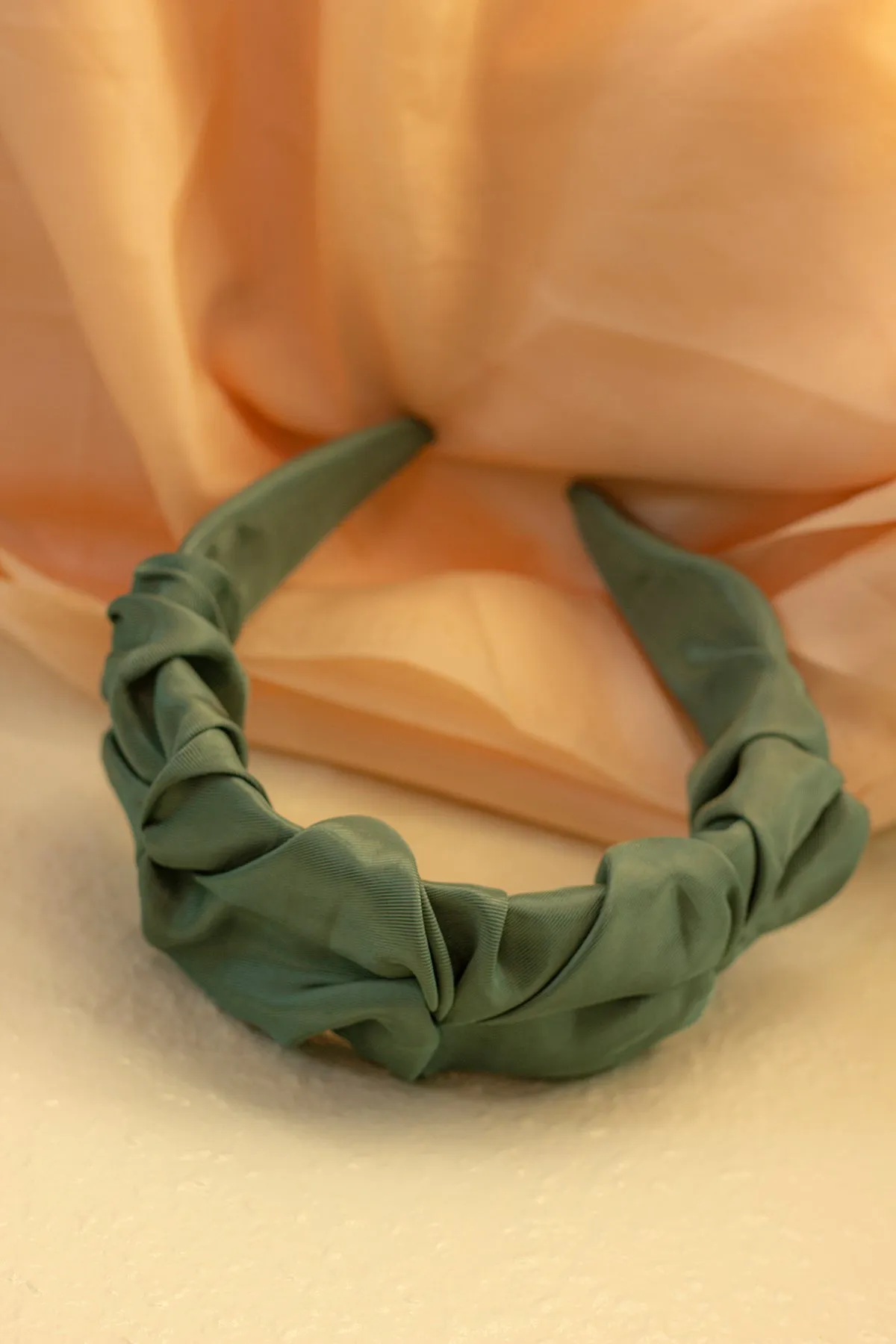 Thick Satin Pintuck Headband