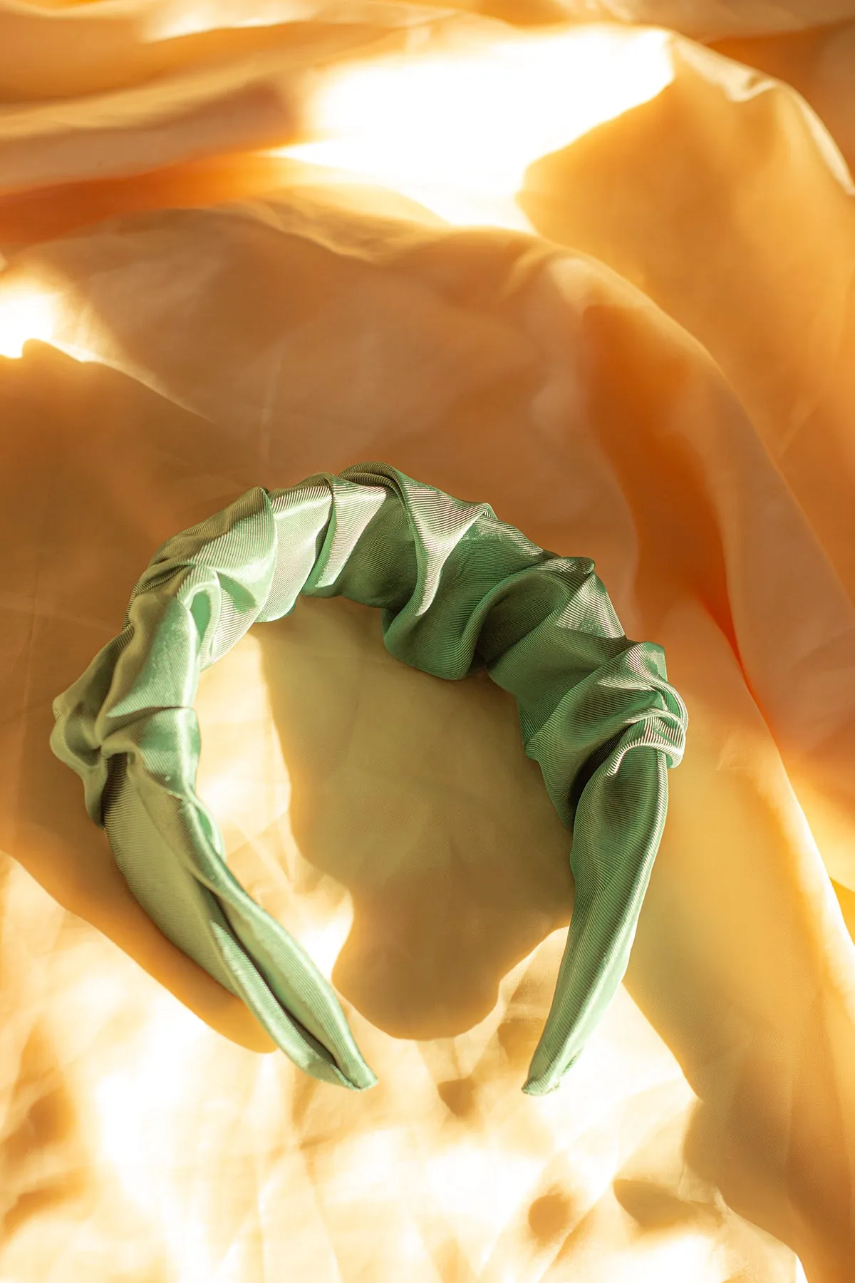 Thick Satin Pintuck Headband