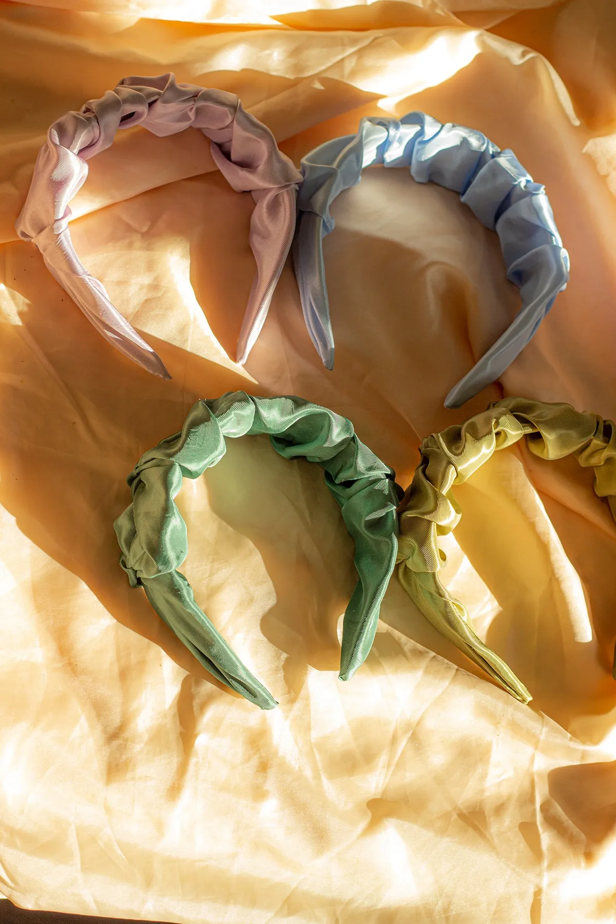Thick Satin Pintuck Headband