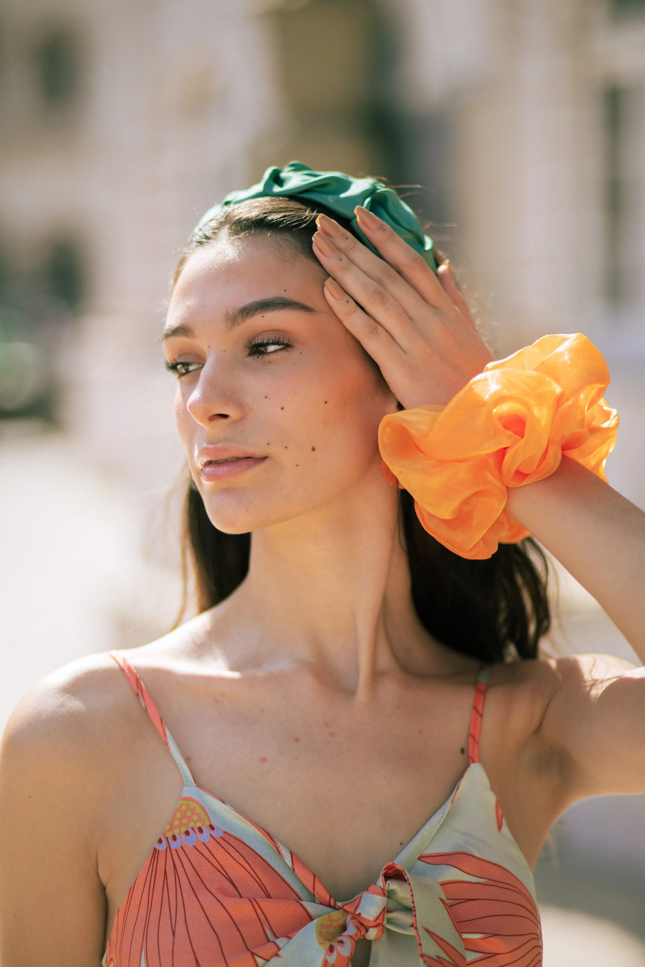 Thick Satin Pintuck Headband