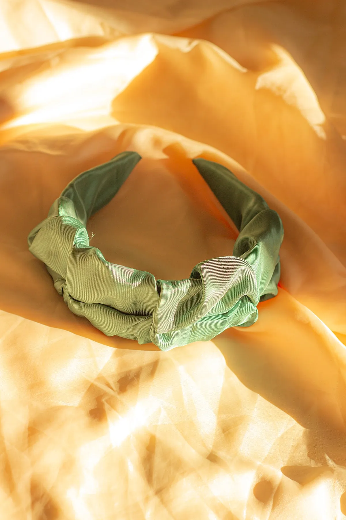 Thick Satin Pintuck Headband