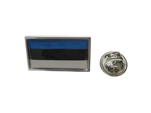 Thin Bordered Estonia Flag Lapel Pin
