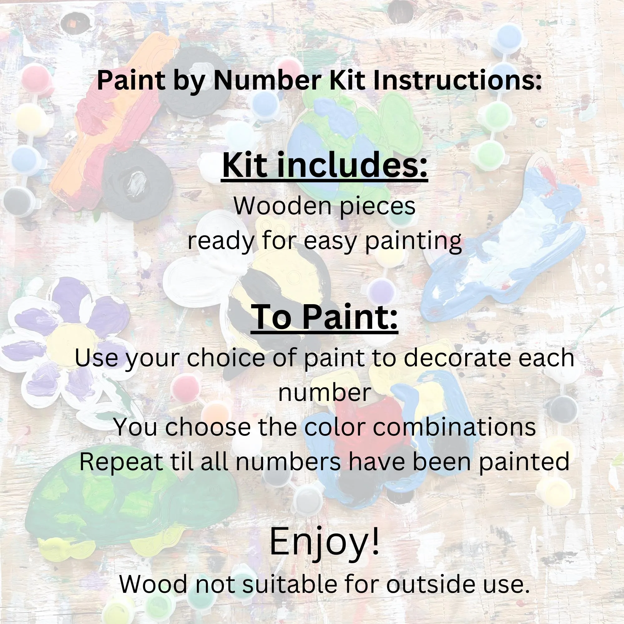Train Painting by Numbers Unpainted Wood Make Your Own Sign,  Craft Kits for Kids, Toddler Birthday Party Favor