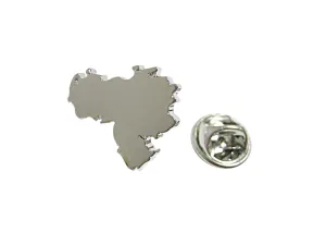 Venezuela Map Shape Lapel Pin