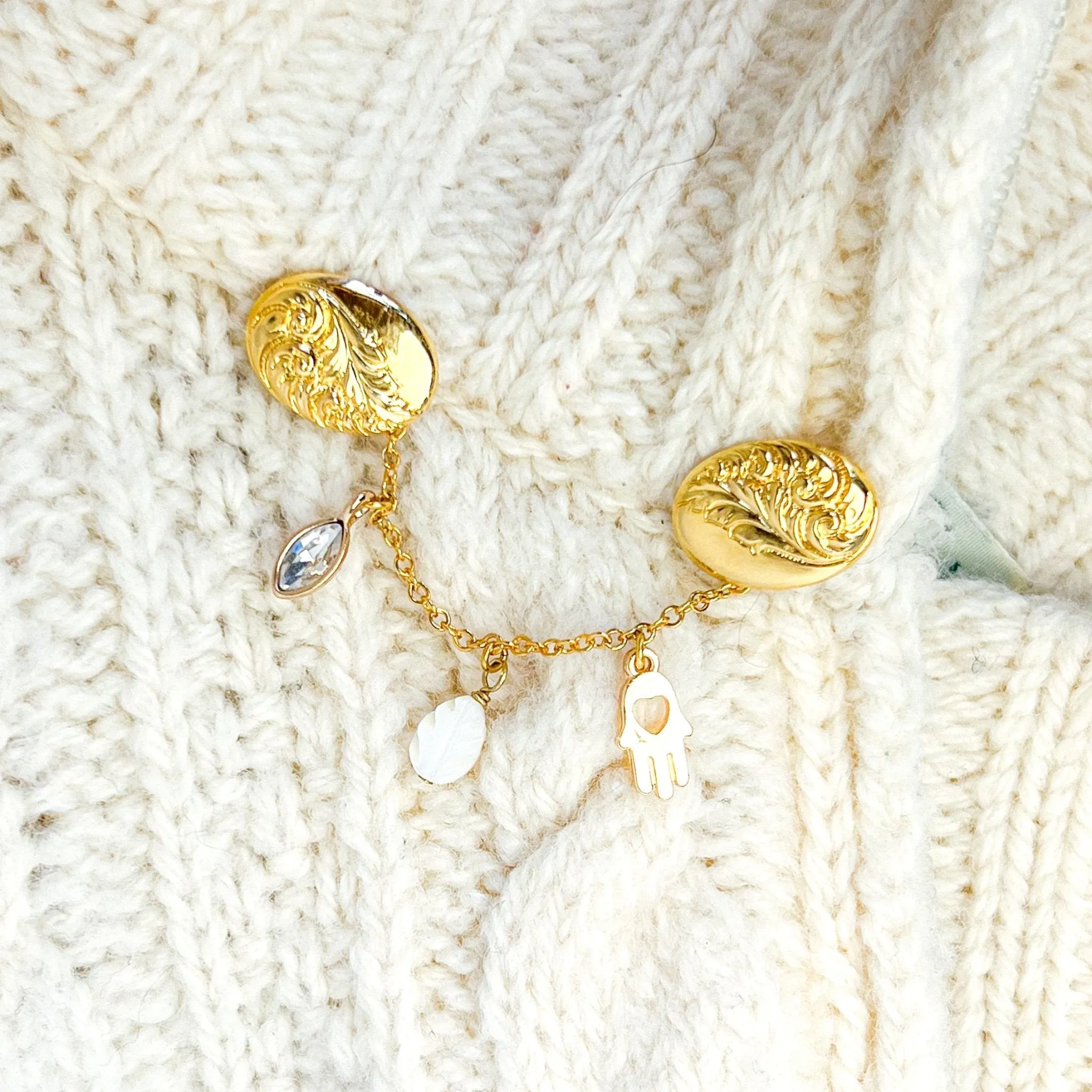 Vera Charm Sweater Pins