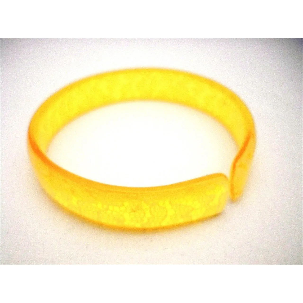 Vintage Celluloid Bangle Bracelet Honey Lace 1920s