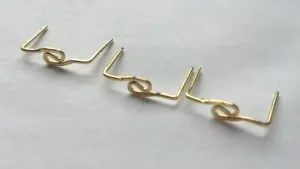 Vintage Gold Tone Chandelier Pins, Crystal Connectors Twisted Swirl Design
