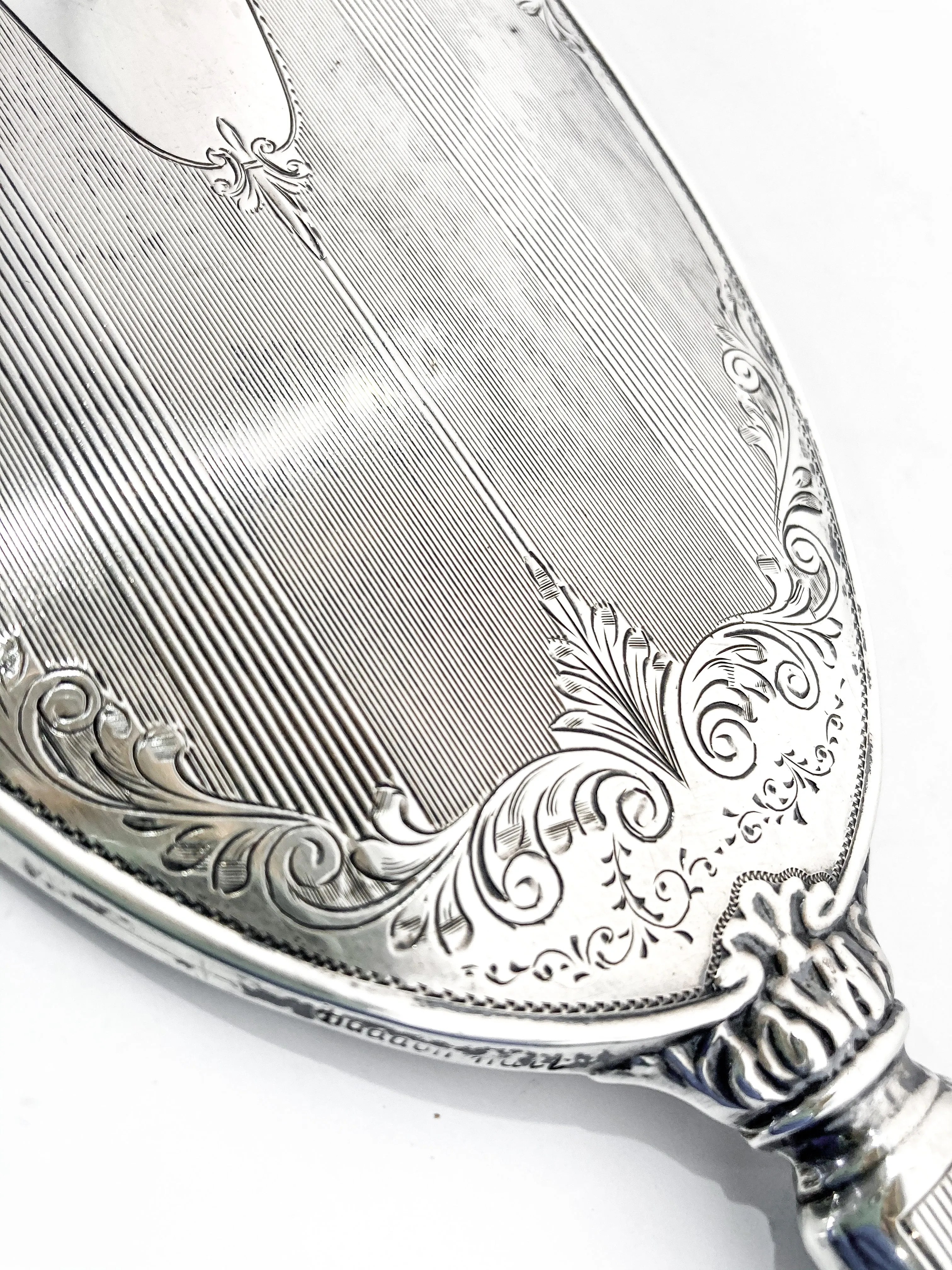 Vintage Haddon Hall Sterling Silver Glamorous Vanity Hand Mirror