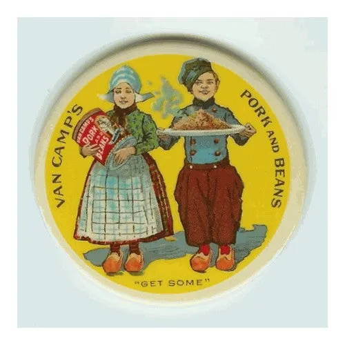 Vintage Van Camp's Pork & Beans Mirror