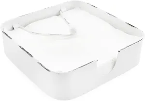 White Enamel Napkin Holder